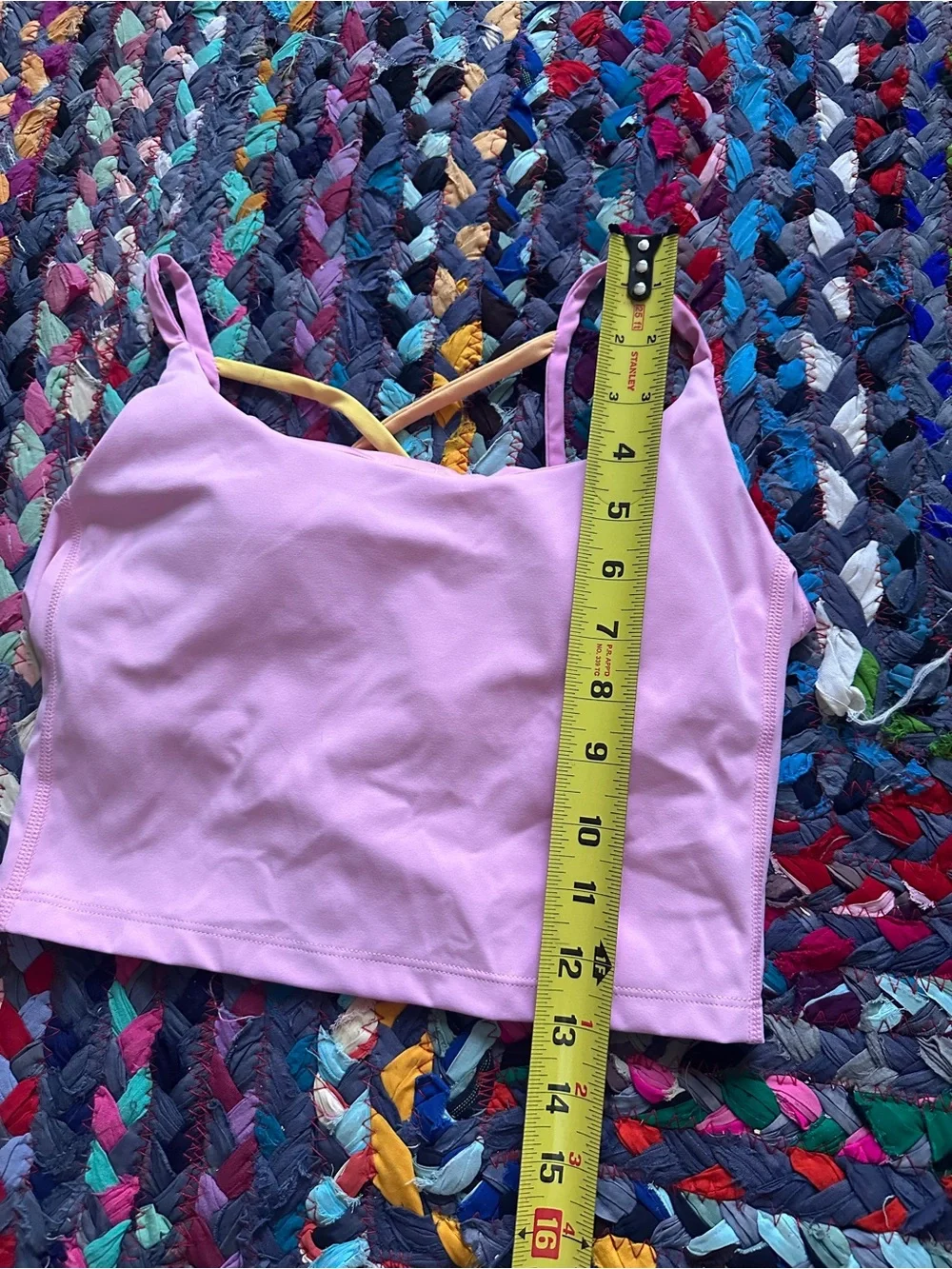 Roller Rabbit Hearts Pink Strappy Sports Bra Women’s Size Small Workout Athletic
